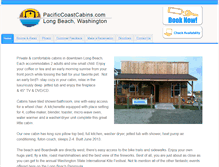 Tablet Screenshot of pacificcoastcabins.com